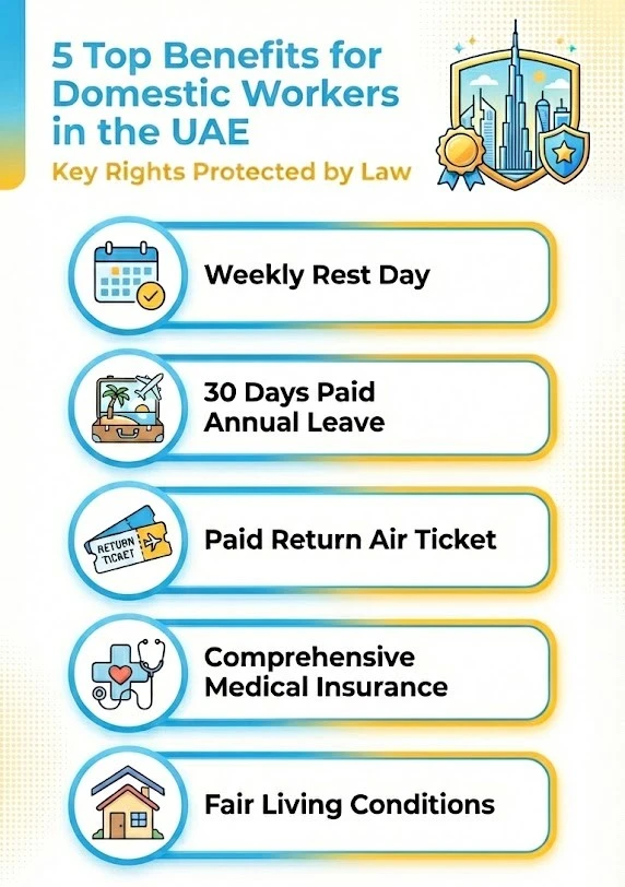 5 Top Benefits for Domestic Workers in the UAE