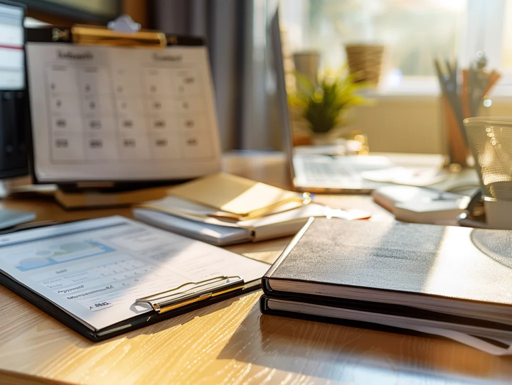 Comparison of leave salary and end-of-service benefits documents in a UAE employment context